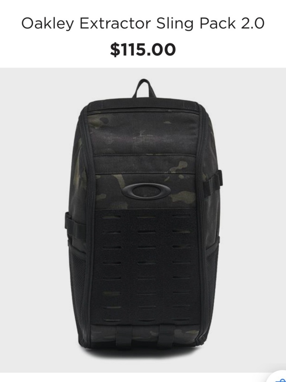 Oakley Extractor Sling Pack 2.0 - Black Camo